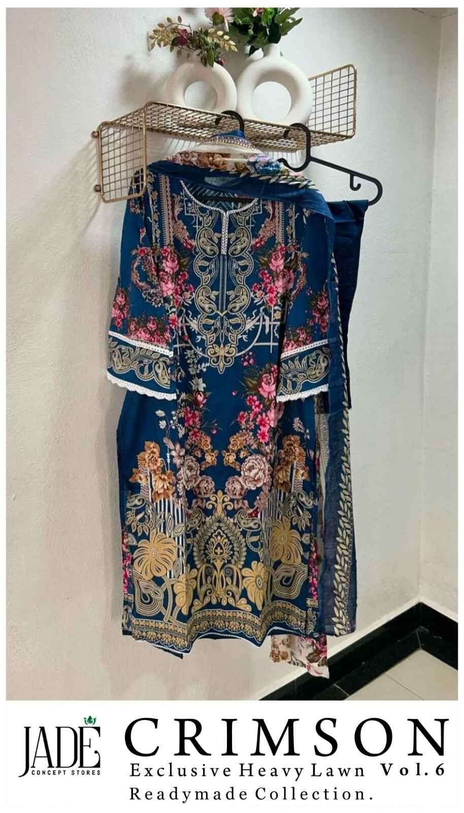 CRIMSON EXCLUSIVE HEAVY LAWN  COLLECTION VOL 6 BY JADE